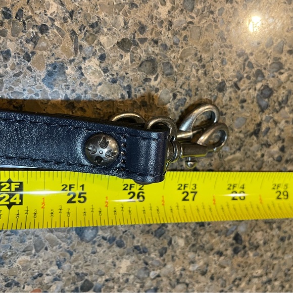 Patricia Nash Gracchi Vintage Leather-Wrapped Frame Satchel Caribbean Blue EUC - Picture 14 of 15